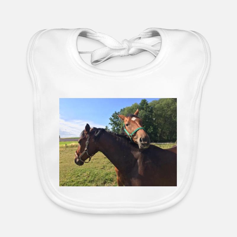 Horses Organic Baby Bibs