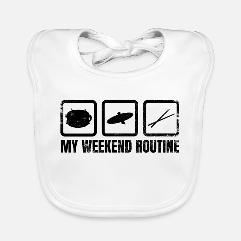 Drummer Weekend Organic Baby Bibs