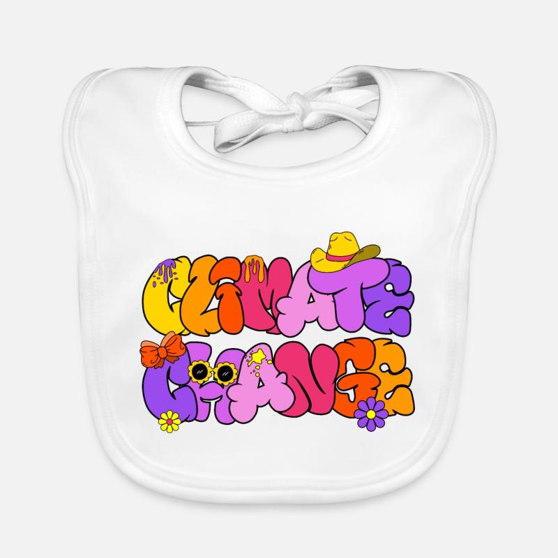 Klima-Wandel, Climate Change Baby Bio-Lätzchen