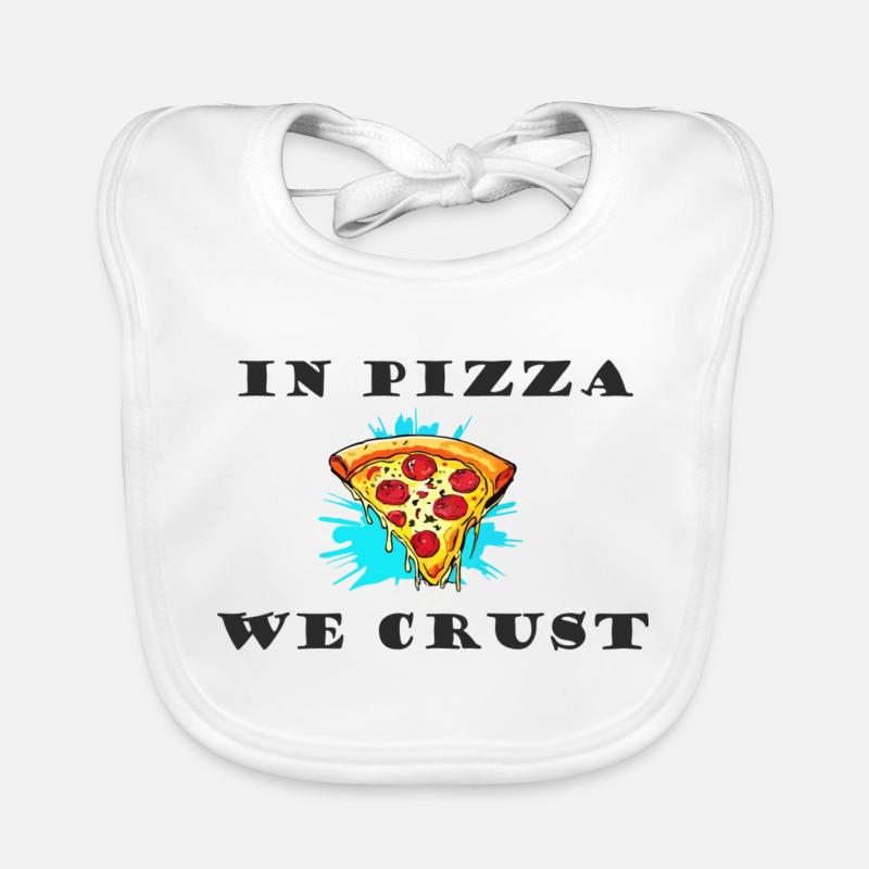 In Pizza we crust Baby Bio-Lätzchen