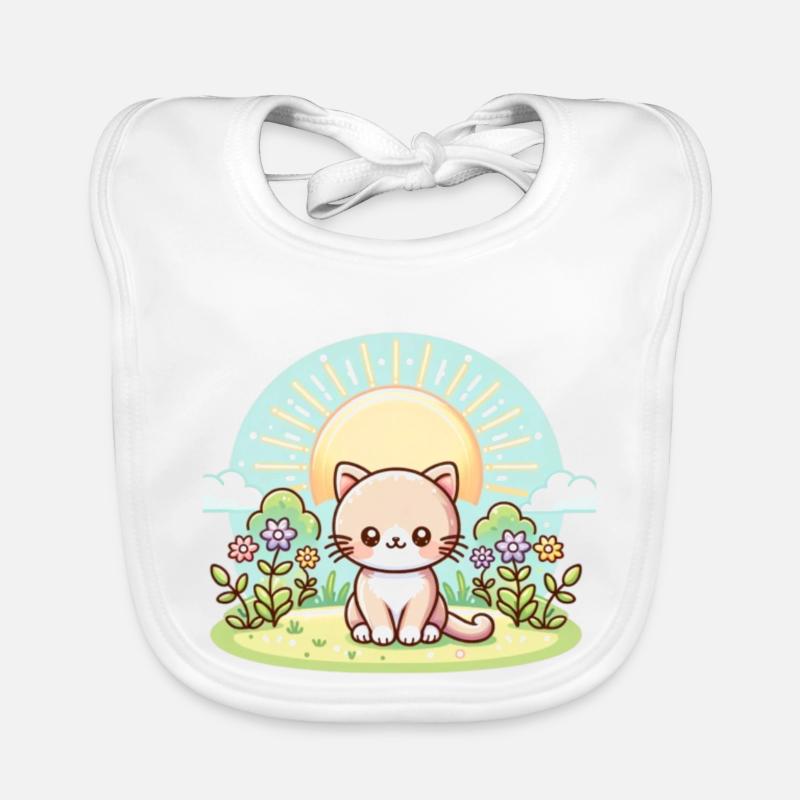 chat mignon Bavoir bio Bébé