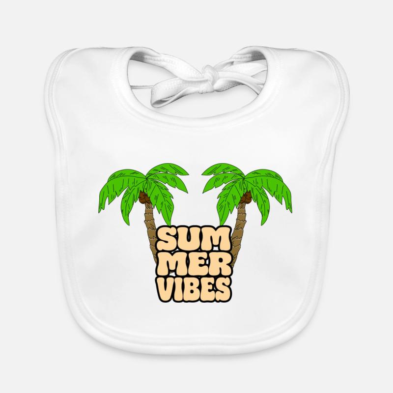palmen summervibes Baby Bio-Lätzchen