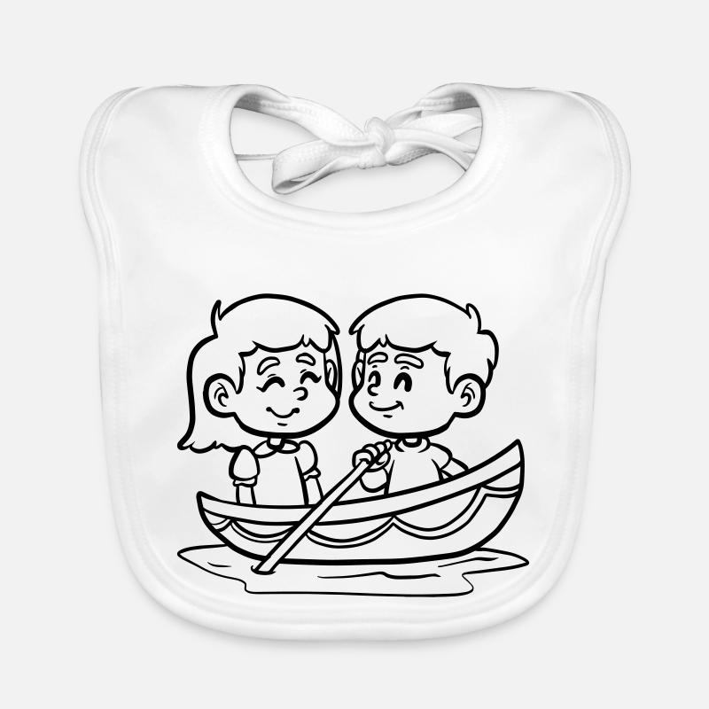 Segeln Süße Geschenk Geschenkidee - Baby Bio-Lätzchen - Weiß