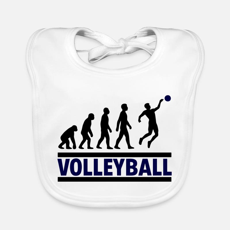 Évolution Volleyball Smash Sport Cadeau Bavoir bio Bébé
