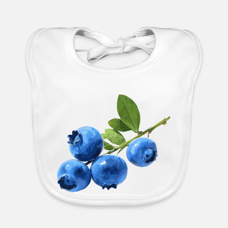 Blueberries Organic Baby Bibs