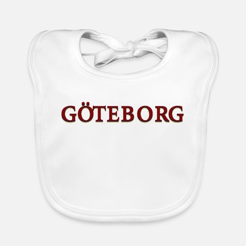 Göteborg Rouge-bleu Bavoir bio Bébé