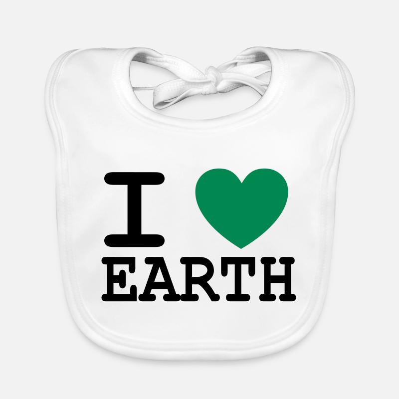 I * heart * aarde Bio-slabbetje voor baby's