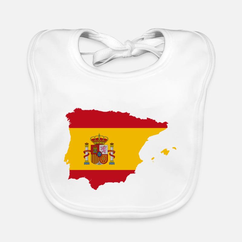 Drapeau espagnol Bavoir bio Bébé