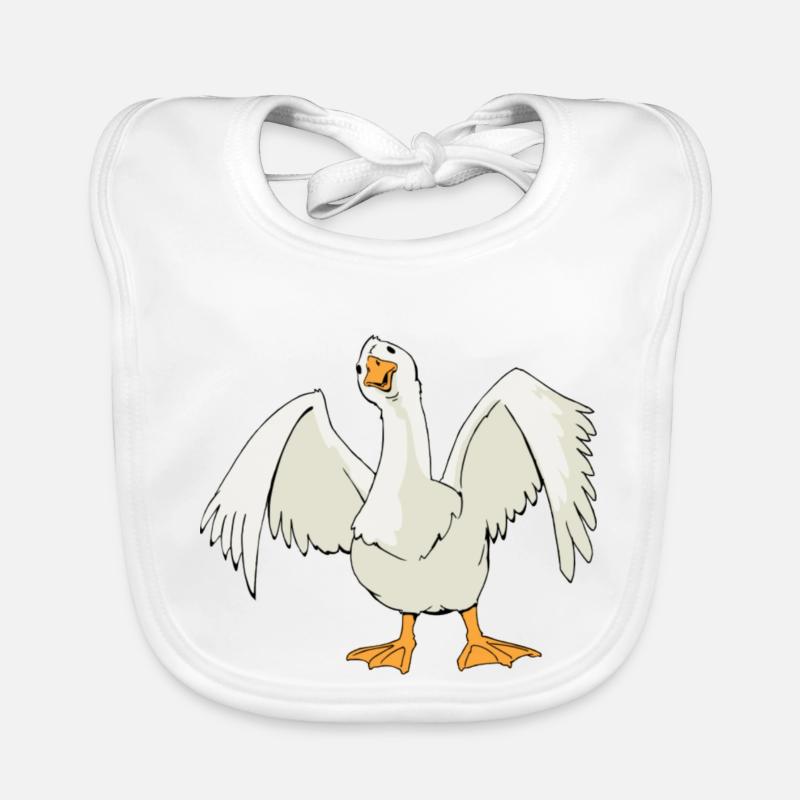 Gans Comic Baby Bio-Lätzchen