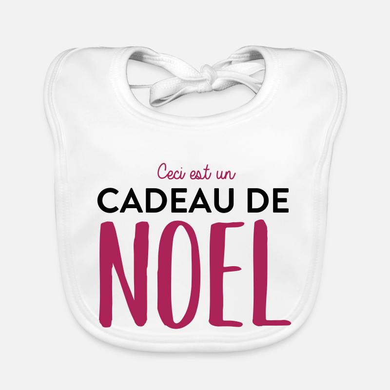 cadeau de noel Bavoir bio Bébé