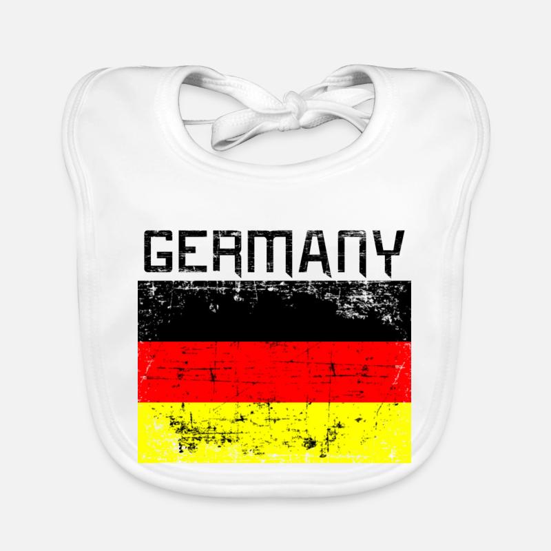 Germany Deutschland - Bavoir bio Bébé - blanc