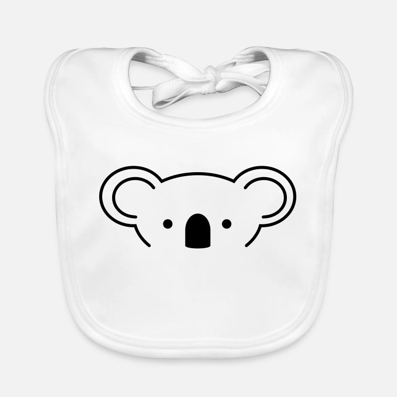 Koalabu - Bavoir bio Bébé - blanc