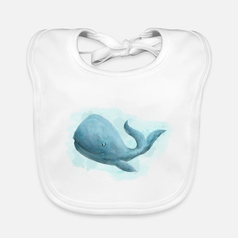 Whale whale Organic Baby Bibs