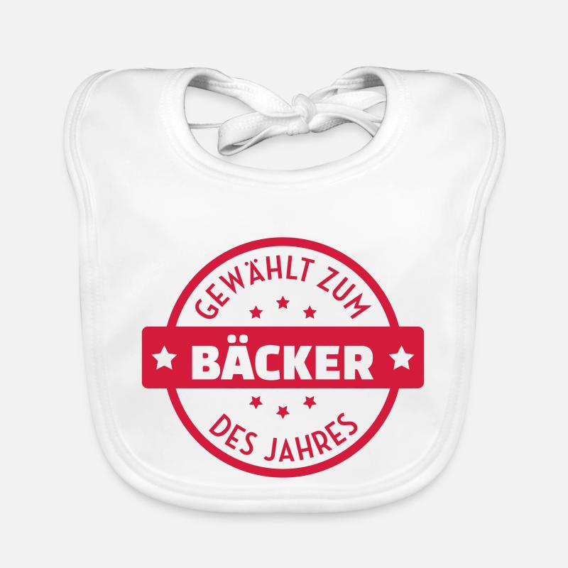 Baker Bakery Boulanger Bäcker Bäckerei Boulangerie Organic Baby Bibs
