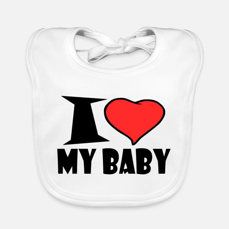 J'aime mon bébé Bavoir bio Bébé