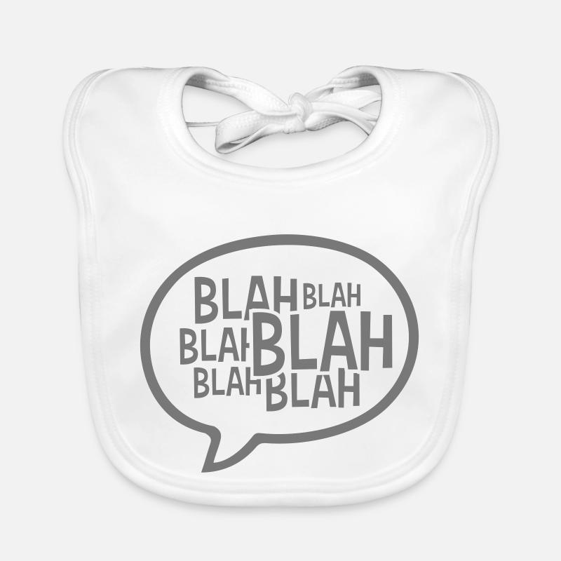 Bulle de dialogue comique bla Bavoir bio Bébé