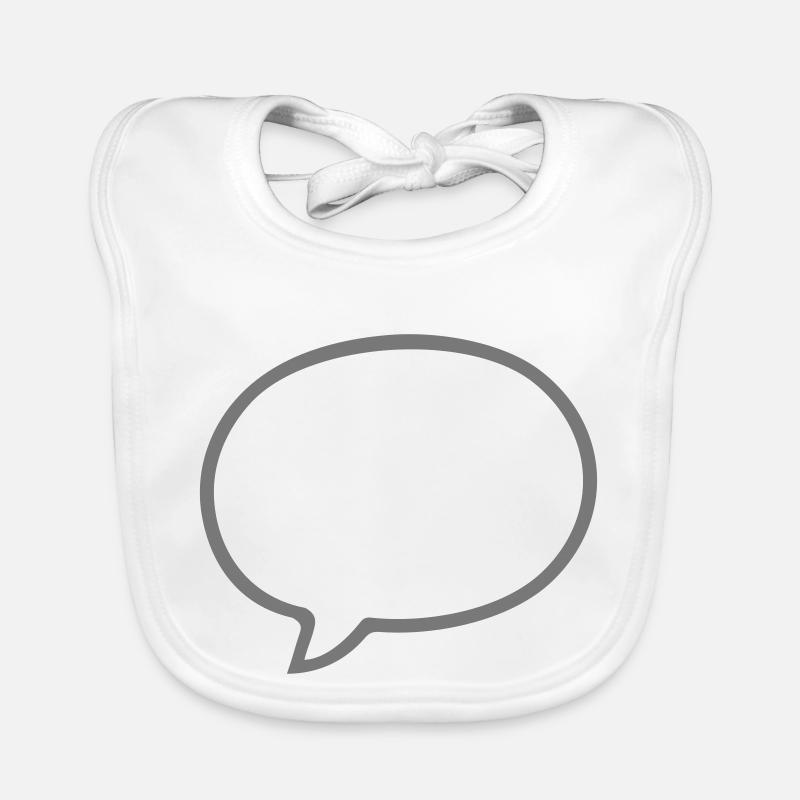 Comic design speech bubble Organic Baby Bibs