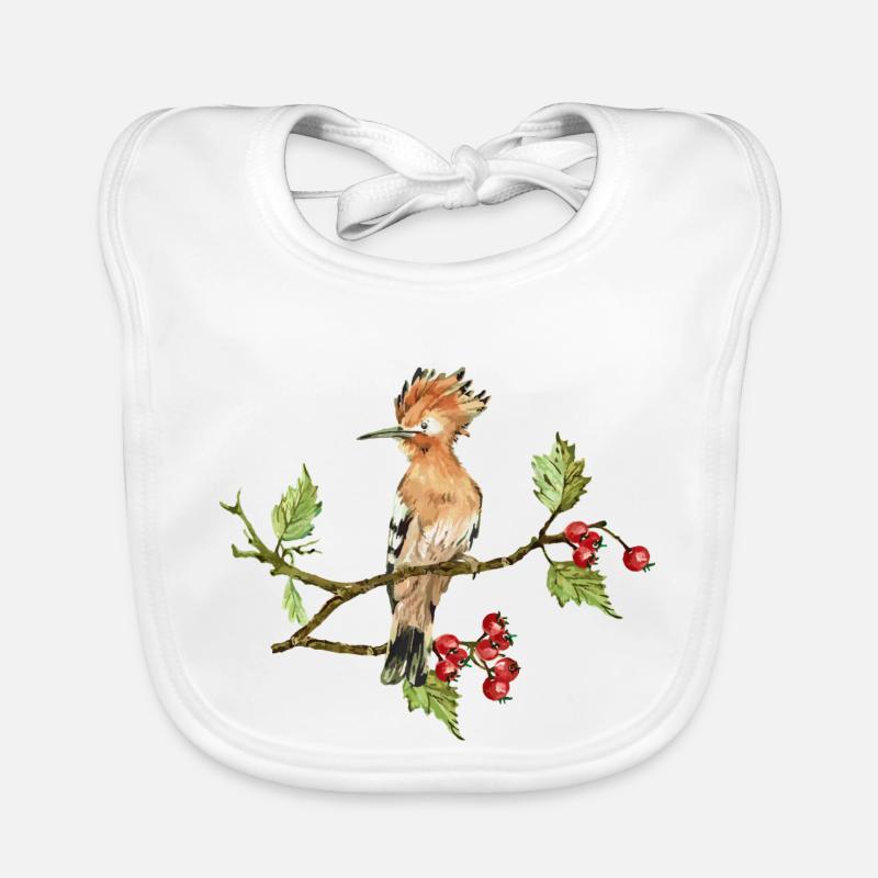 Bunter Vogel Baby Bio-Lätzchen