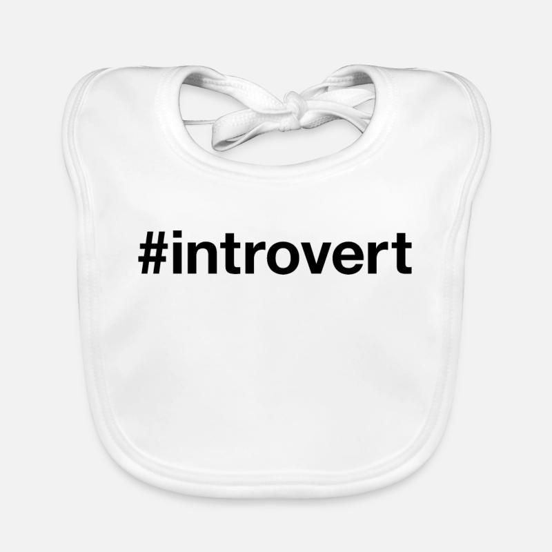 INTROVERT Hashtag Baby Bio-Lätzchen