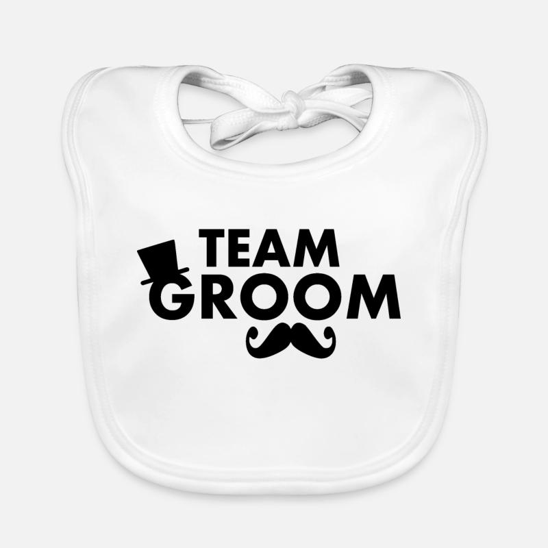 Team groom Baby Bio-Lätzchen