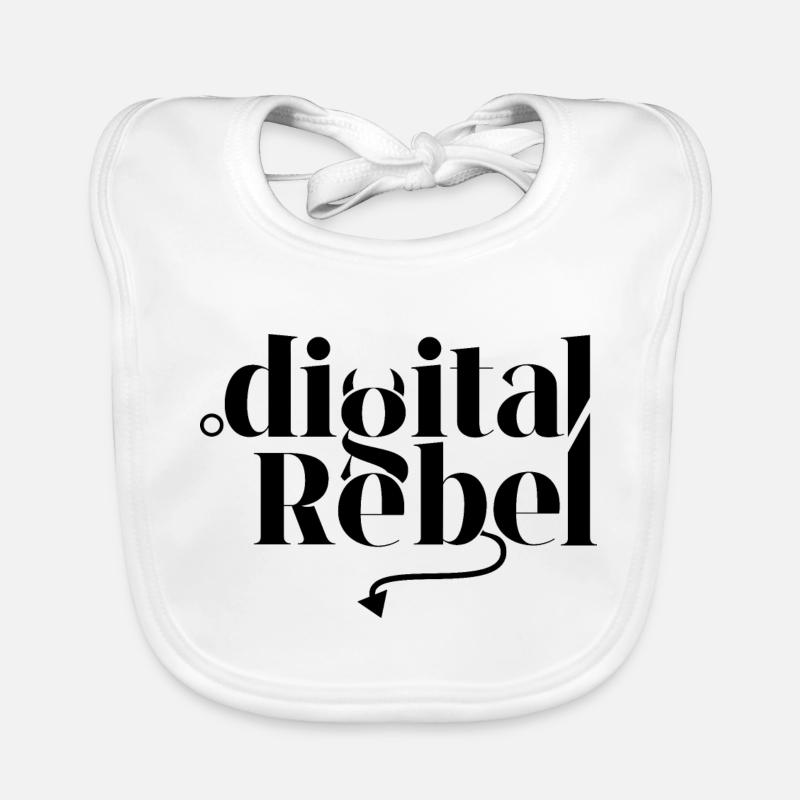 Rebelle numérique Bavoir bio Bébé