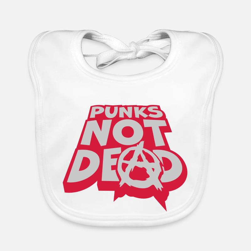 punks not dead Zitat Baby Bio-Lätzchen