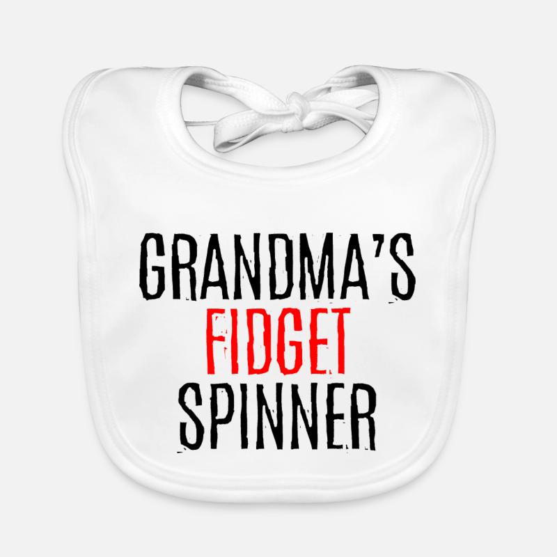 Fidget Spinner 2 de grand-mère Bavoir bio Bébé