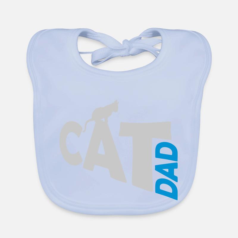 Conception du logo Cat Dad Bavoir bio Bébé