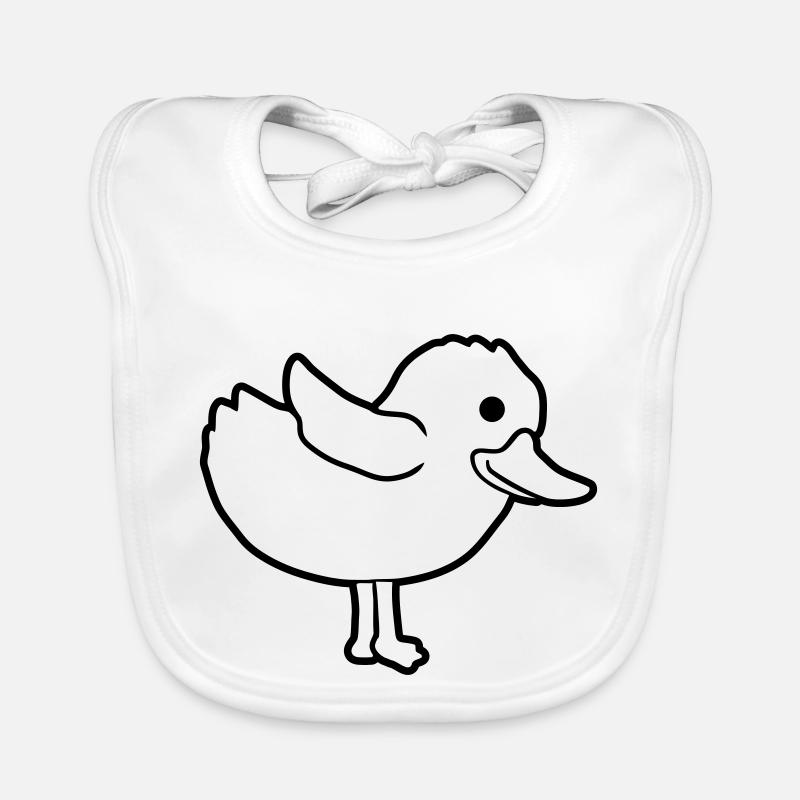 Cher canard mignon poussin Bavoir bio Bébé