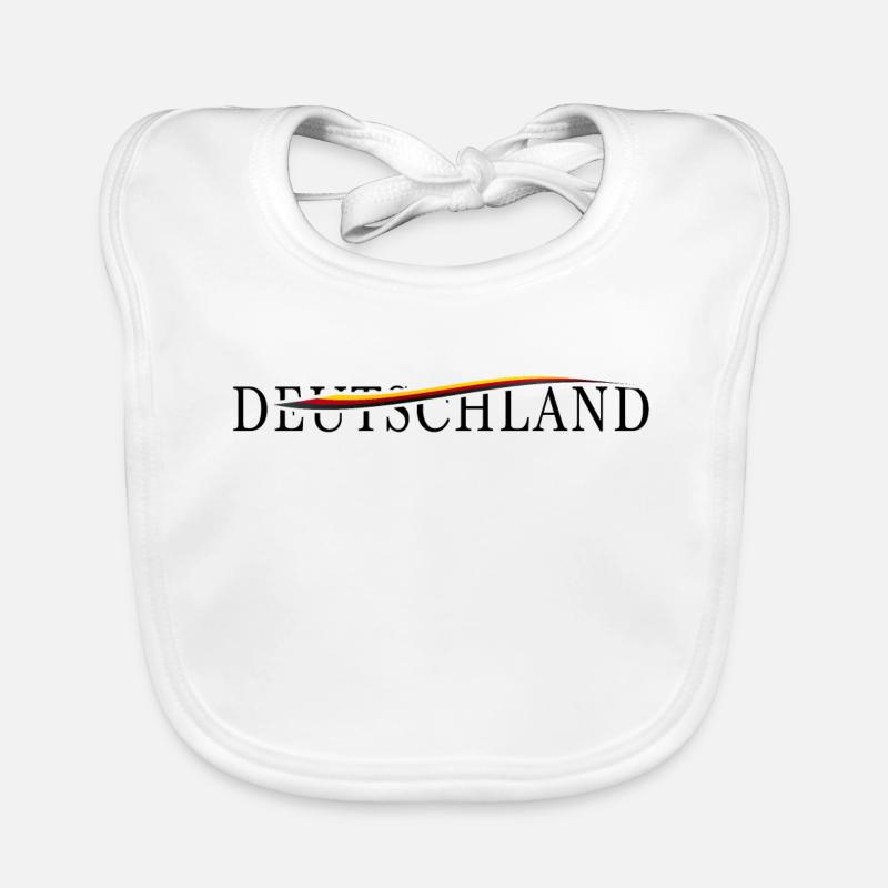 GERMANY Logo with map Organic Baby Bibs