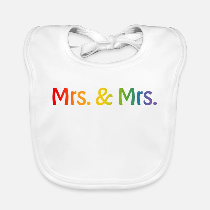 Arc-en-ciel Mme et Mme 1 Bavoir bio Bébé