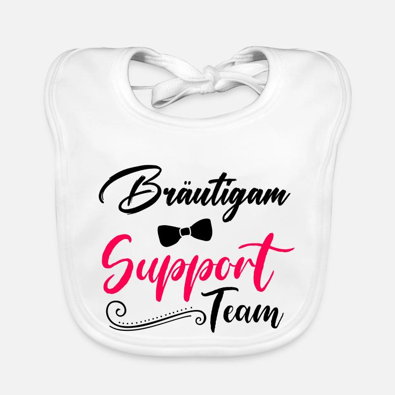 bräutigam support team Baby Bio-Lätzchen