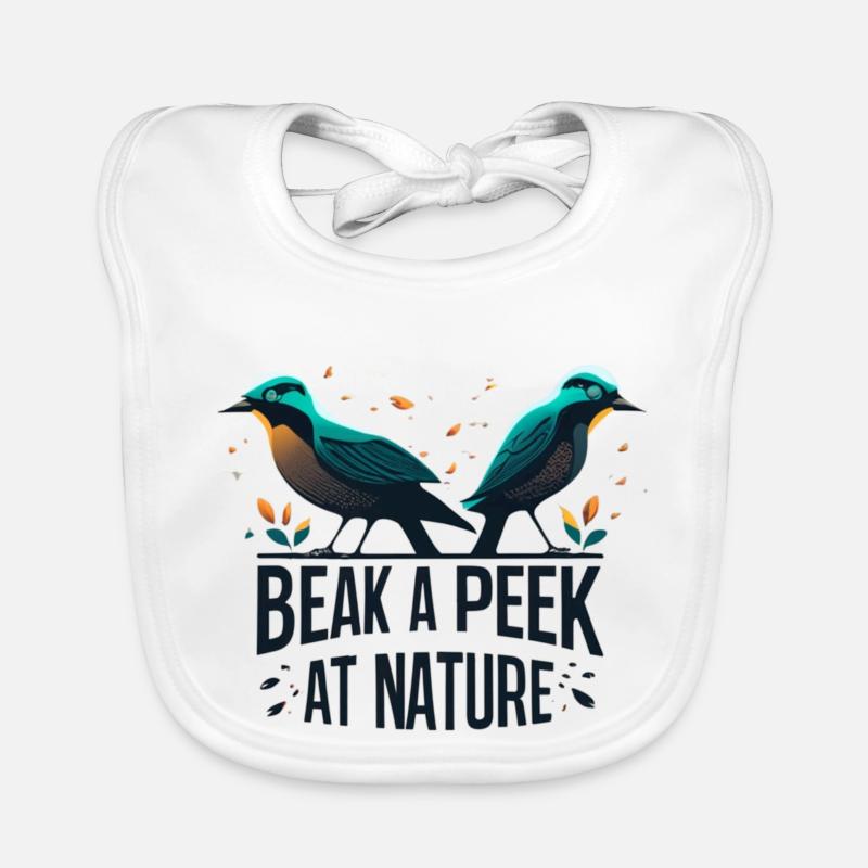 "Take a look at nature" slogan Organic Baby Bibs