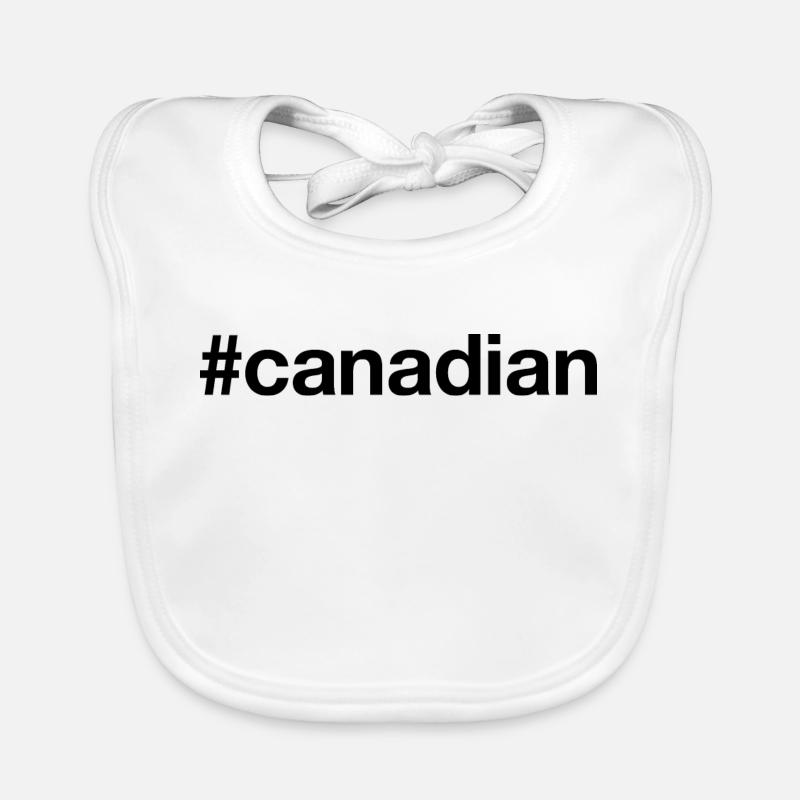 Hashtag CANADIEN Canada Bavoir bio Bébé