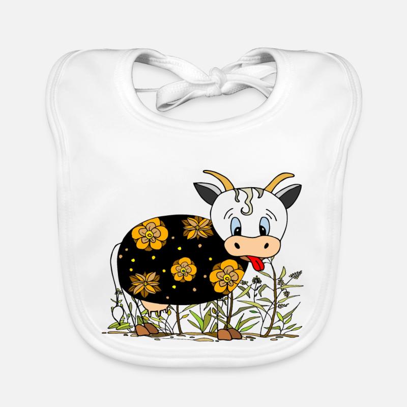 Vache Bavoir bio Bébé