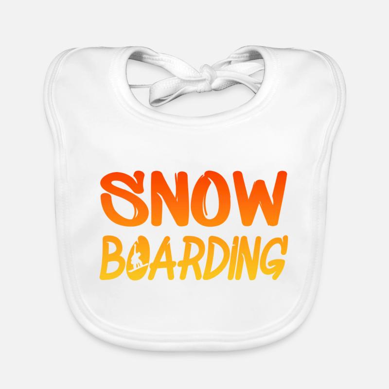 snowboardin, boarder Baby Bio-Lätzchen
