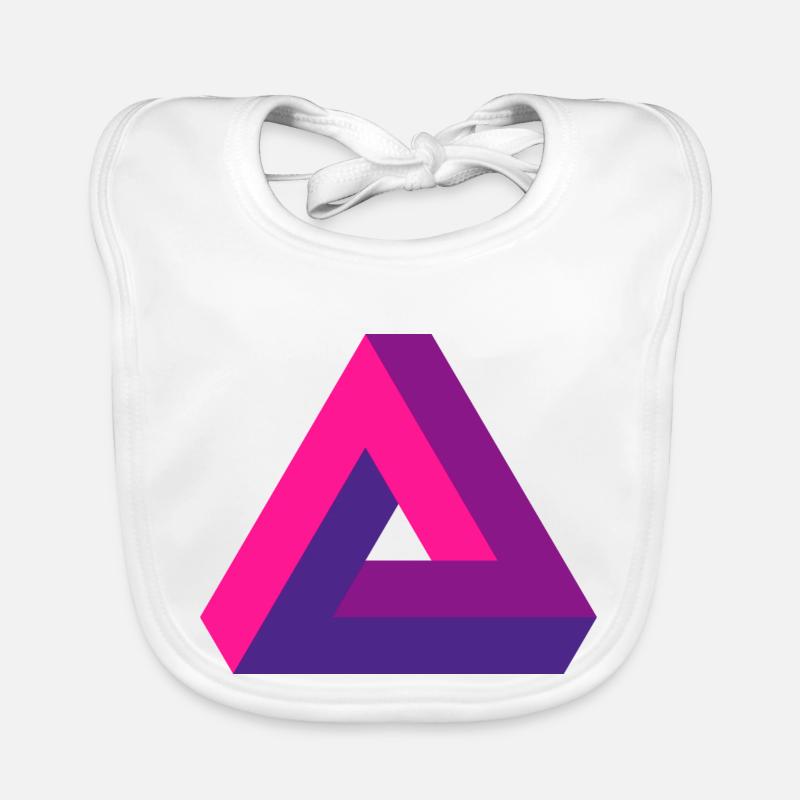 Perspective hallucinante : Impossible 3D Triangle Bavoir bio Bébé