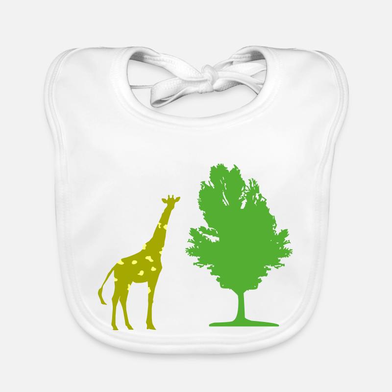Giraffe tree Organic Baby Bibs