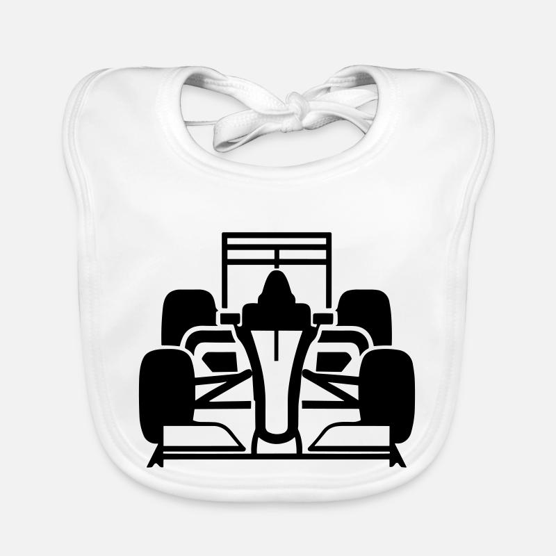 F1 Voiture de course Bavoir bio Bébé