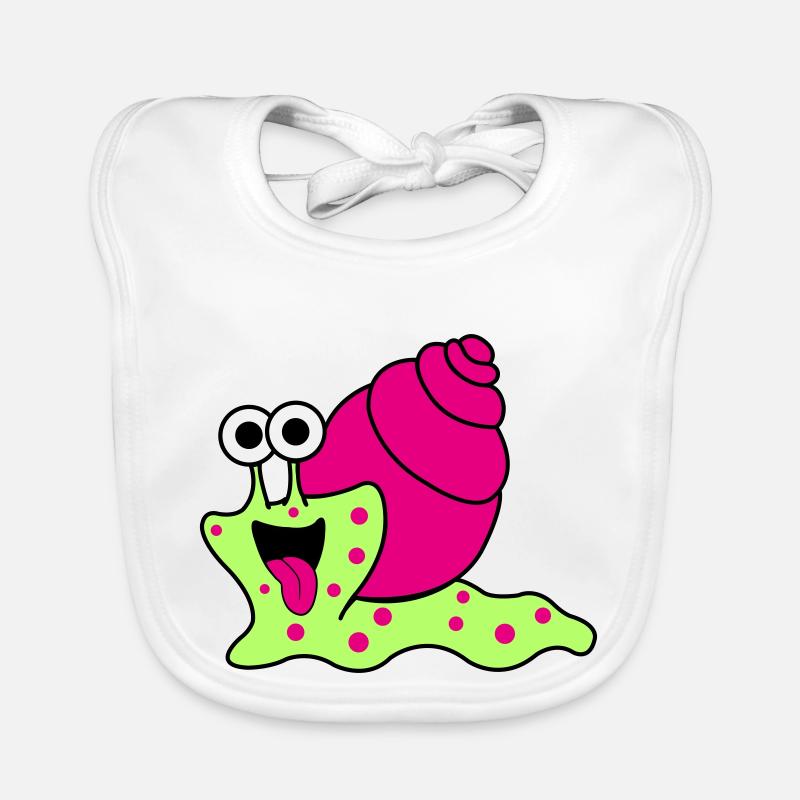 Snail Funny Organic Baby Bibs