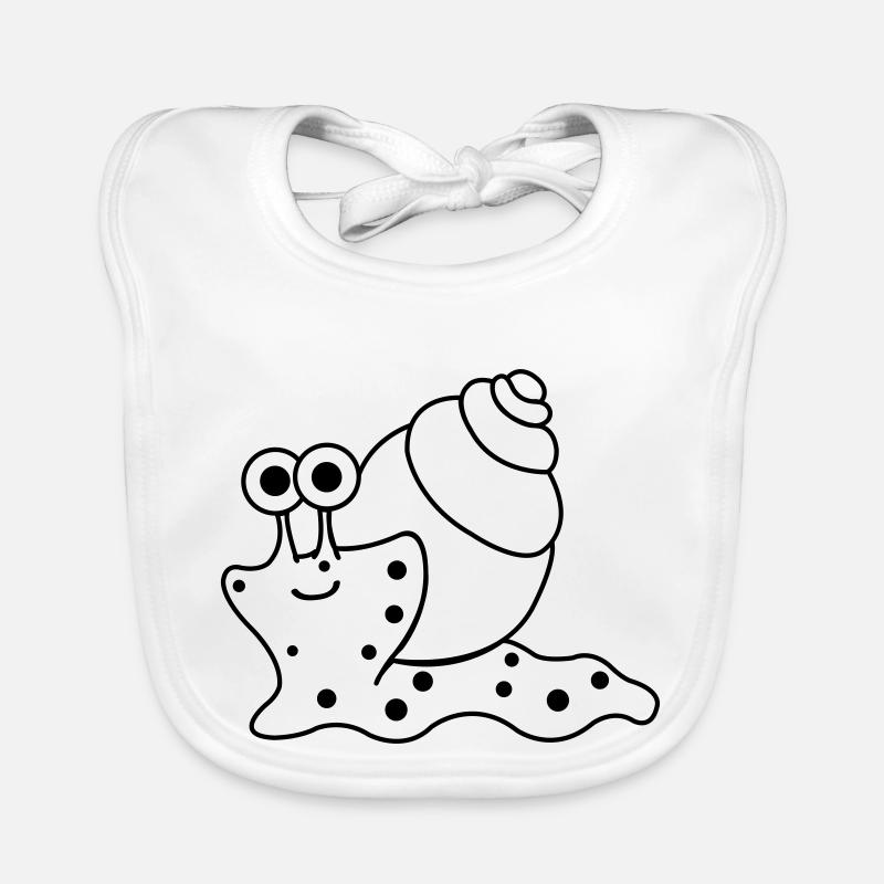 schnecke funny Baby Bio-Lätzchen