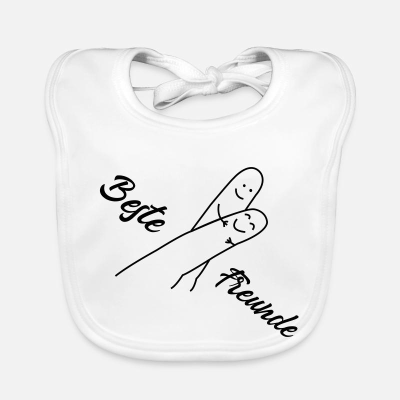 beste freunde Baby Bio-Lätzchen