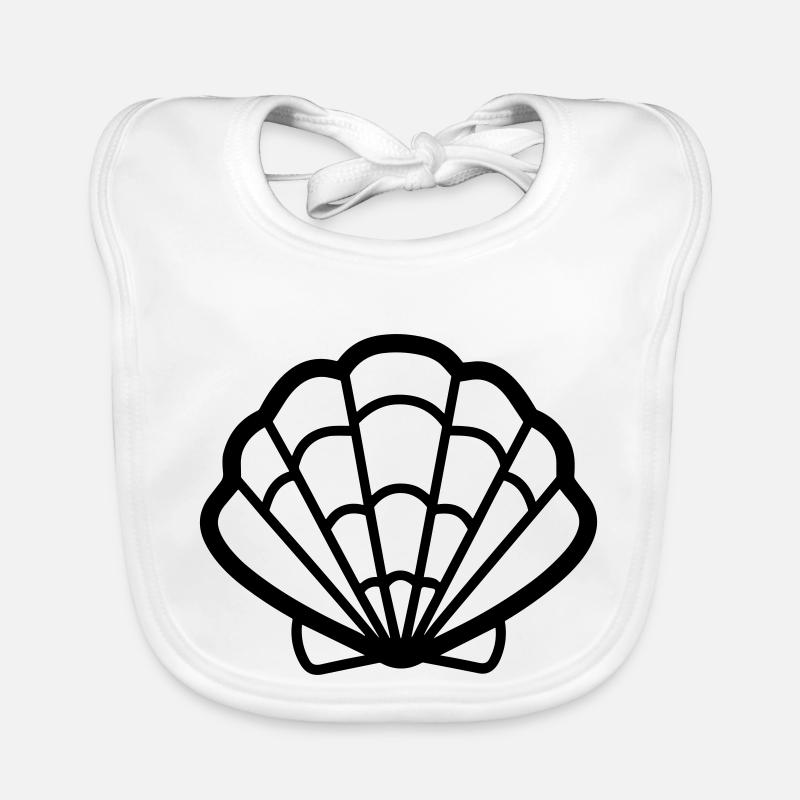 Muschel Baby Bio-Lätzchen