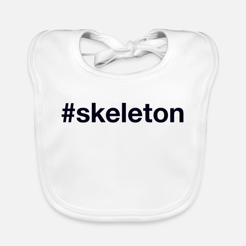 Skeleton Hashtag Baby Bio-Lätzchen