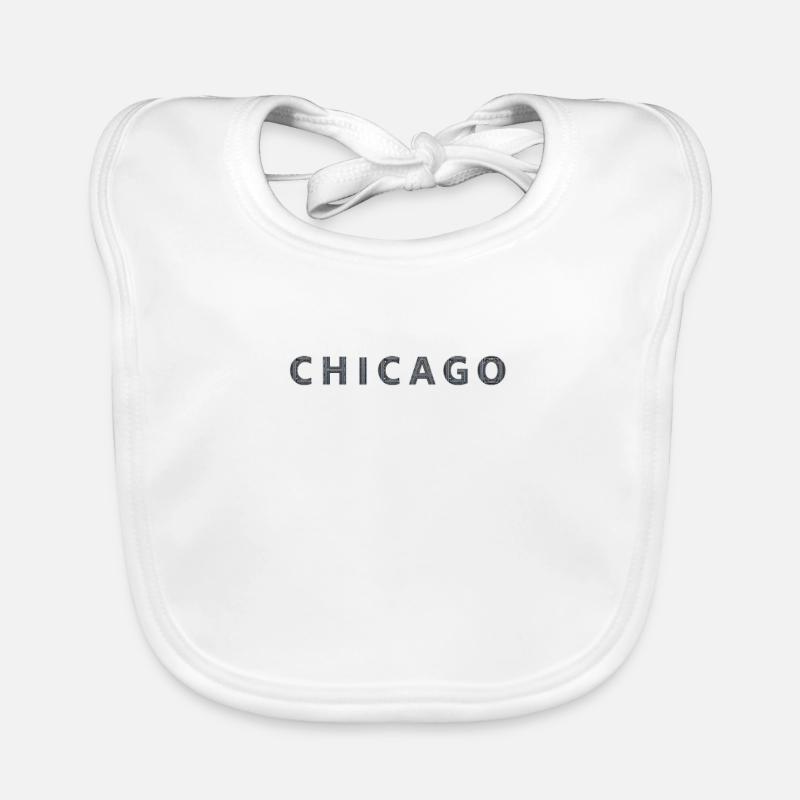 CHICAGO – Typographie de l’acier architectural Bavoir bio Bébé