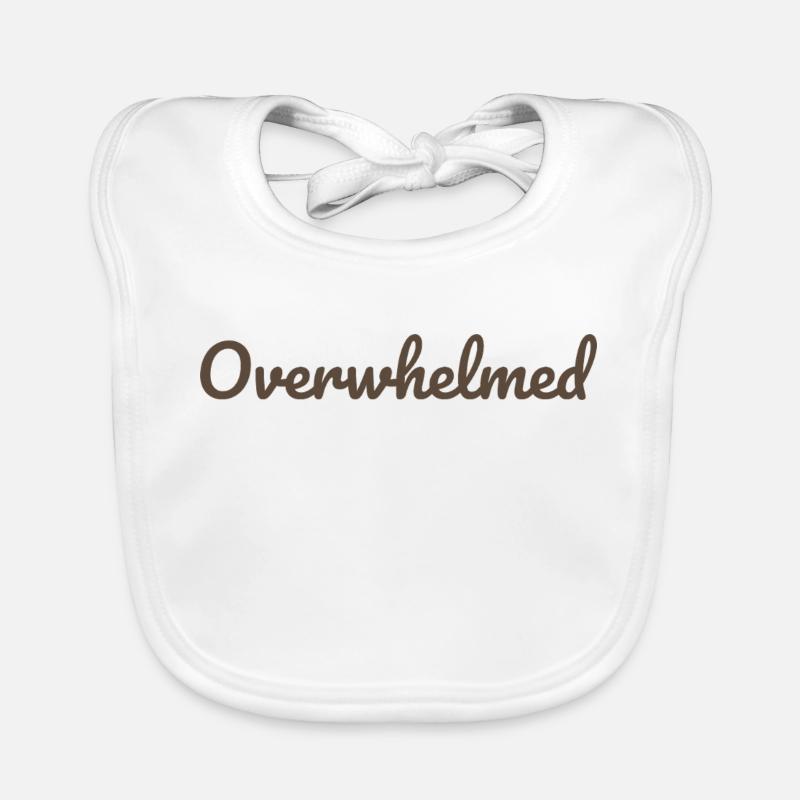 Envahit le texte du script en marron Bavoir bio Bébé