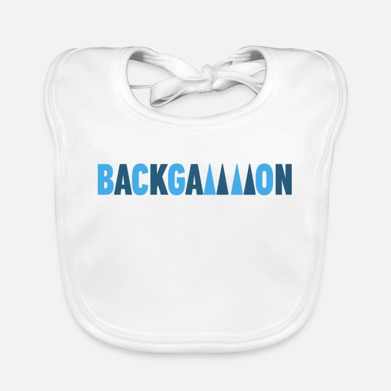backgammon Organic Baby Bibs