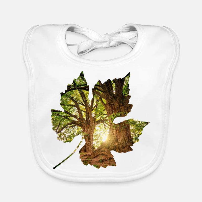 forest 24 in leaf Organic Baby Bibs