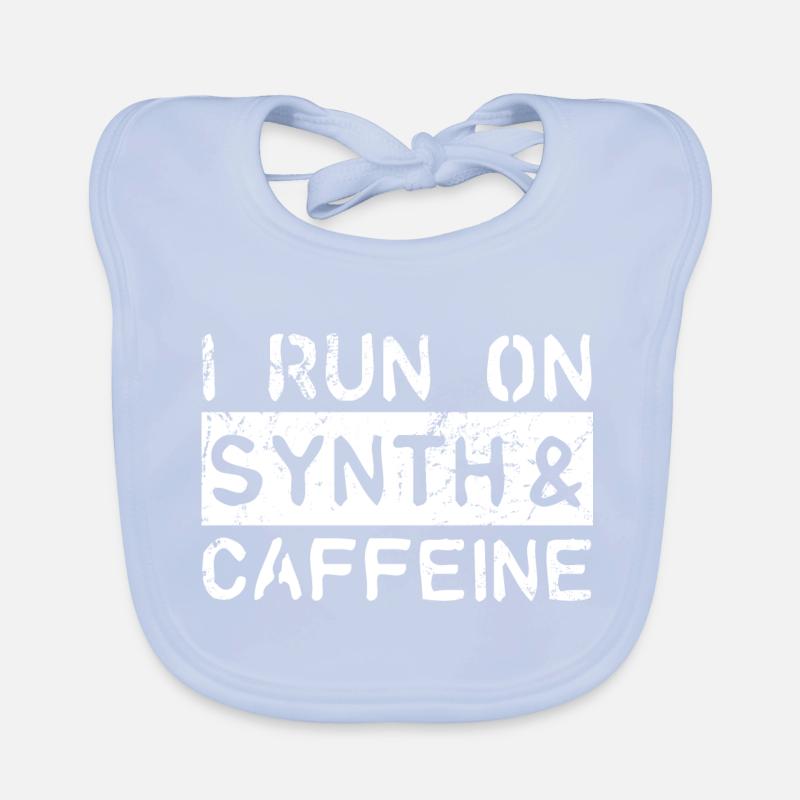 I run on synth & caffeine Baby Bio-Lätzchen