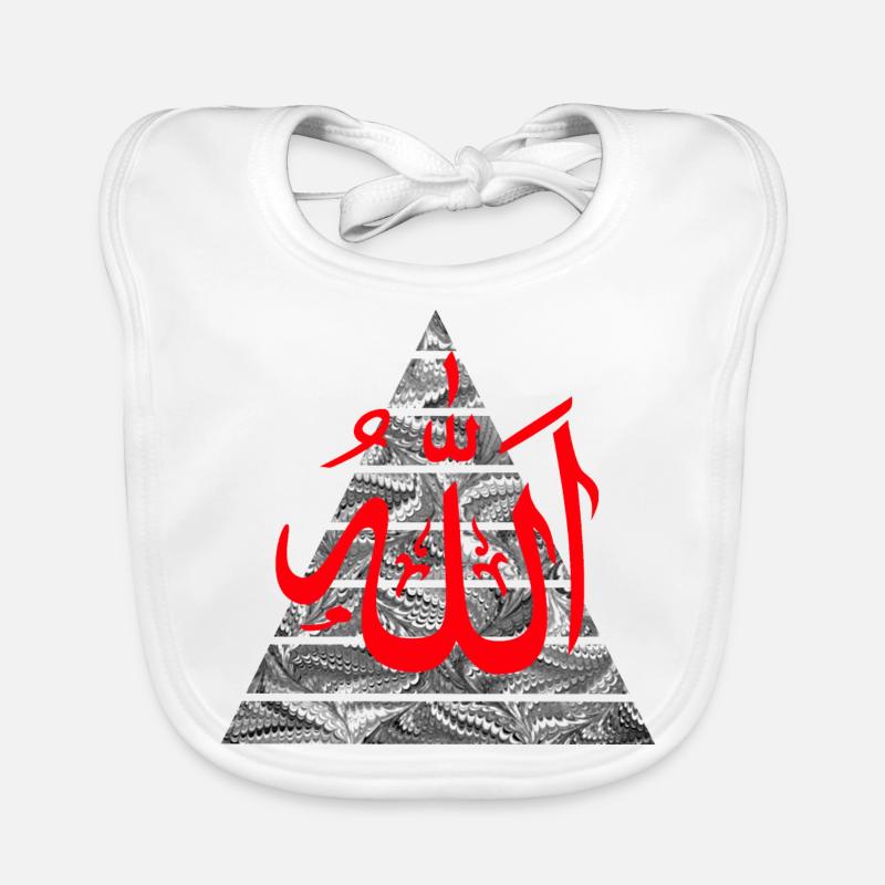 allah red Organic Baby Bibs